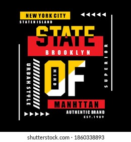 State Of Mind typography design t-shirt print vector illustration 
