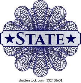 State money style rosette