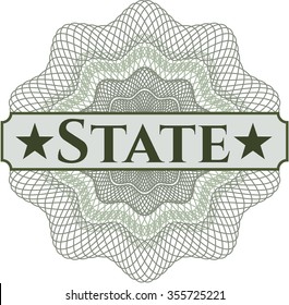 State money style rosette