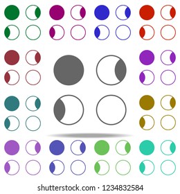 state of the moon icon. Elements of Space in multi color style icons. Simple icon for websites, web design, mobile app, info graphics