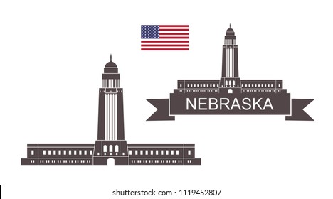 State of Nebraska. Nebraska State Capitol in Lincoln