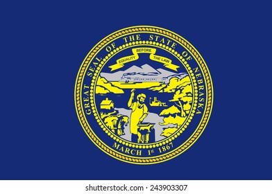 State Of Nebraska Flag