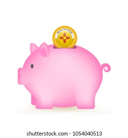 State Of New Mexico Piggy Bank Savings