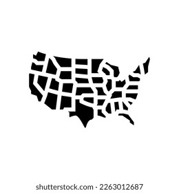 state new york glyph icon vector. state new york sign. isolated contour symbol black illustration