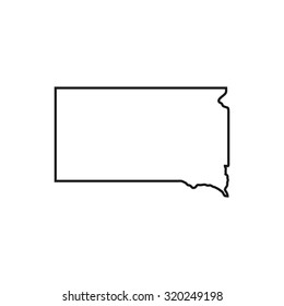 the state of north dakota map