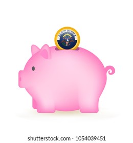 State Of North Dakota Piggy Bank Savings