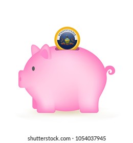 State Of Pennsylvania Piggy Bank Savings