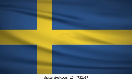 State of Sweden flag Background Illustration 4K