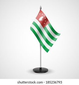State table flag of Abkhazia. National symbol  