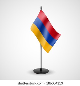 State table flag of Armenia. National symbol  