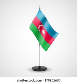 State table flag of Azerbaijan. National symbol  