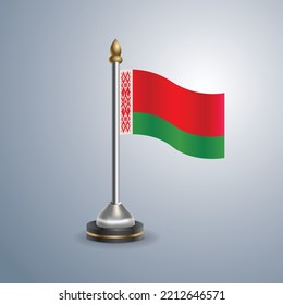 State table flag of Belarus. National symbol perfect for design, vector illustration