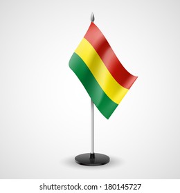 State table flag of Bolivia. National symbol  