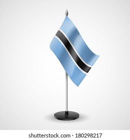 State table flag of Botswana. National symbol  
