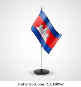 State table flag of Cambodia. National symbol  