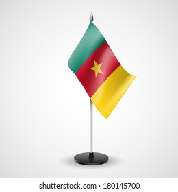 State table flag of Cameroon. National symbol  