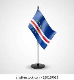 State table flag of Cape Verde. National symbol  