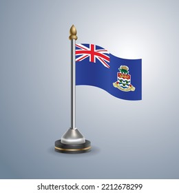Bandera de la mesa estatal de las Islas Caimán. Símbolo nacional perfecto para diseño, ilustración vectorial
