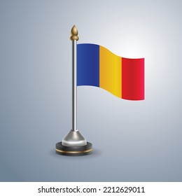 State table flag of Chad. National symbol perfect for design, vector illustration