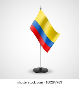 State table flag of Colombia. National symbol  