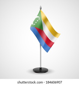 State table flag of Comoros. National symbol 