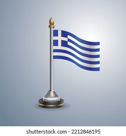 State table flag of Greece. National symbol perfect for design, vector illustration
