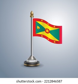 State table flag of Grenada. National symbol perfect for design, vector illustration
