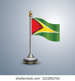 State table flag of Guyana. National symbol perfect for design, vector illustration