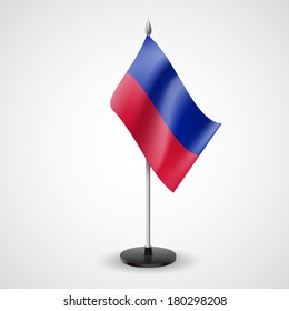 State table flag of Haiti. National symbol  