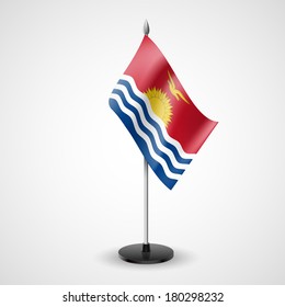 State table flag of Kiribati. National symbol  