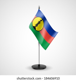State table flag of New Caledonia. National symbol 