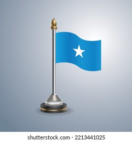 State table flag of Somalia. National symbol perfect for design, vector illustration