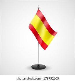 State table flag of Spain. National symbol  