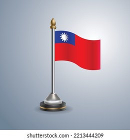 State table flag of Taiwan. National symbol perfect for design, vector illustration