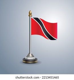 Staatsflagge Trinidad und Tobago. Nationales Symbol perfekt für Design, Vektorgrafik
