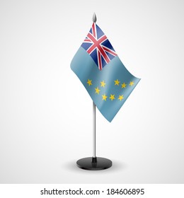 State table flag of Tuvalu. National symbol 