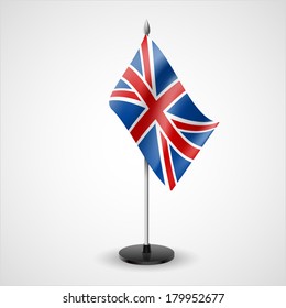 State table flag of United Kingdom. National symbol  