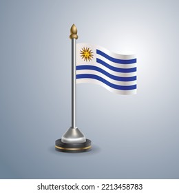 Flagge Uruguays. Nationales Symbol perfekt für Design, Vektorgrafik
