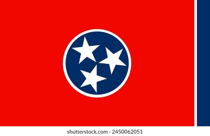 The of a State of tennessee Flag