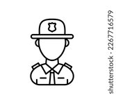 State Trooper icon in vector. Logotype