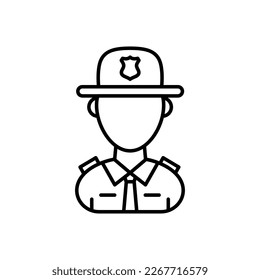 State Trooper icon in vector. Logotype