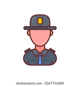 State Trooper icon in vector. Logotype