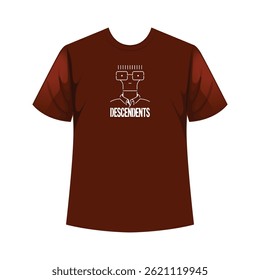 Stately standing figure T-shirt design showcasing a strong, stoic presence in a clean, artistic silhouette. This minimalist T-shirt offers a powerful, confident mood, ideal for those seeking understated yet impactful graphic apparel. Whether you need a daily wear T-shirt or a unique artistic piece, this print adds distinct character.