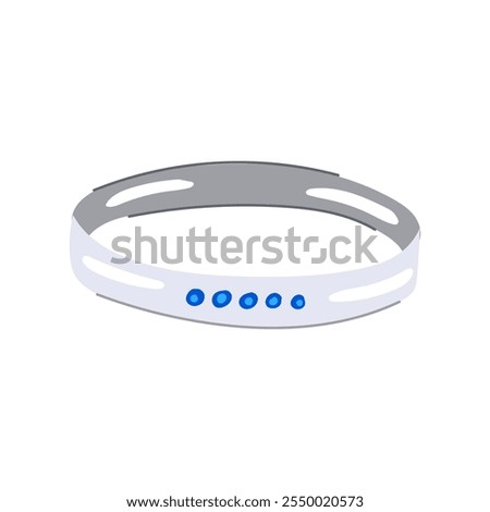 statement bracelet silver cartoon. boho dainty, personalized vintage, modern delicate statement bracelet silver sign. isolated symbol vector illustration