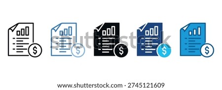 Statement Icon Set Multiple Style Of