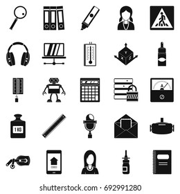 Statement icons set. Simple set of 25 statement vector icons for web isolated on white background