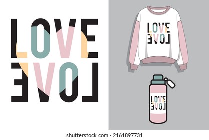 STATEMENT LOVE AND MOCKUP SWEATER AND TUMBLER