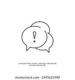 statement thin outline icon vector design good for web or mobile app