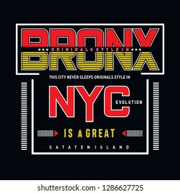 staten island typography d... - Vector illustration