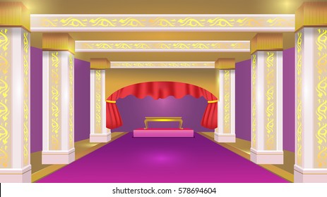 Stateroom Violet Luxury Design Background Vector